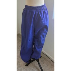 Columbia Purple Vintage 90s Elastic Waist Snaps Insulated Skiing Snow Pants Sz L
